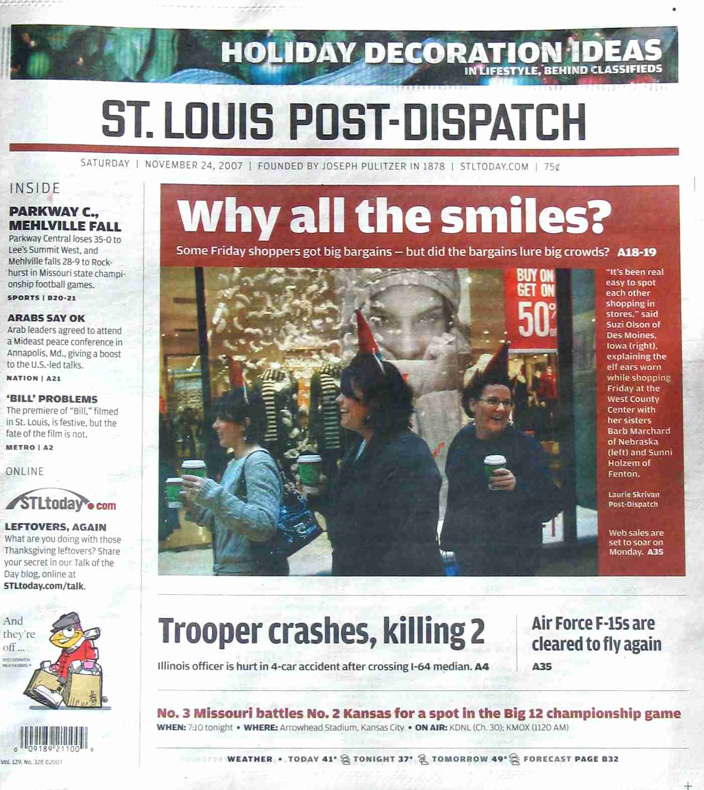 A letter to a journalist at the St. Louis Post-Dispatch